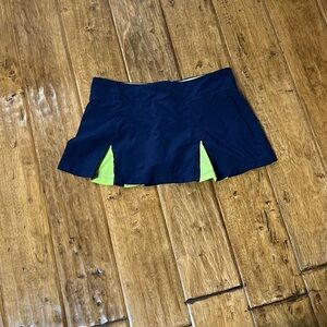 Bolle Women's Navy and Lime Skirt Coverup